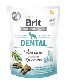 BRIT Care Dog Functional snack Dental Venison 150g Una delizia di selvaggina per denti sani