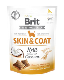 BRIT Care Dog Functional Snack Skin&Coat Krill 150g trattamento al krill per il mantello