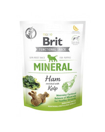 BRIT Care Dog Functional Snack Mineral Ham 150g Bocconcini di prosciutto e alghe per il vostro cucciolo