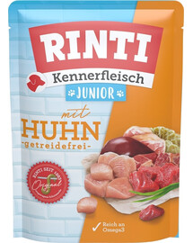 RINTI Kennerfleisch Junior Chicken Pollo bustina 400 g