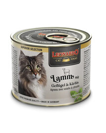 LEONARDO Superior Selection Agnello con pollame e zucca 200g