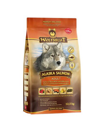 WOLFSBLUT Alaska Salmon Adult per cani con salmone e patate 12,5 kg