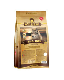 WOLFSBLUT Wild Duck Active Alimento secco per cani attivi con anatra e patate 12,5 kg