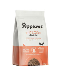 APPLAWS Alimento secco per gatti a base di pollo e salmone 400g