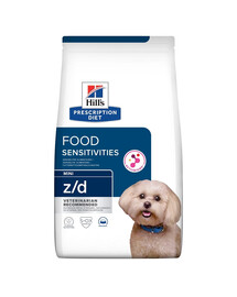 HILL'S Prescription Diet Canine z/d Mini Food Sensitivities 6 kg per cani di piccola taglia con un sistema digestivo sensibile