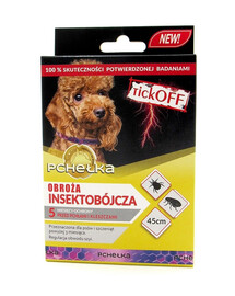 PCHEŁKA TickOff Collare insetticida per cani 45 cm