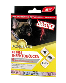 PCHEŁKA TickOff Collare insetticida per cani 55 cm