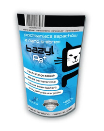 BAZYL Ag+ Assorbente di odori alla bentonite per gatti 450 g