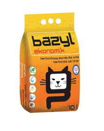 BAZYL Ekonomik 10 L lettiera naturale bentonitica per gatti