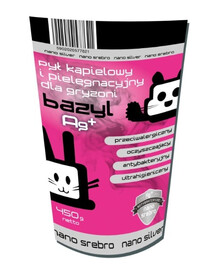 BAZYL Ag+ Polvere di bentonite per la cura dei roditori 450 g