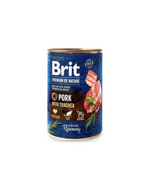 BRIT Premium by Nature 400g maiale ed esofago per cani