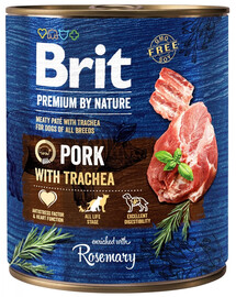 BRIT Premium by Nature 800g maiale ed esofago per cani