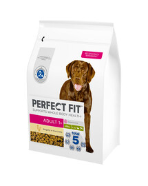 PERFECT FIT Adult 1+ Alimento secco completo ricco di pollo per cani adulti di razza grande 2,6 kg