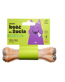 AZANKI Osso con insetti e cocco per cani M/L 17cm