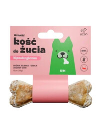 AZANKI Osso di pelle di cervo per cani S/M 12cm