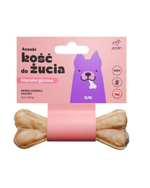 AZANKI Osso di pelle di cavallo per cani S/M 12cm