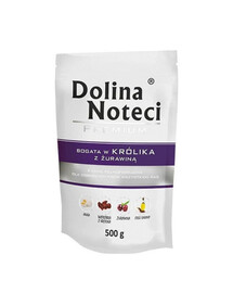 DOLINA NOTECI Premium Ricco di coniglio con mirtillo rosso 10 x 500 g