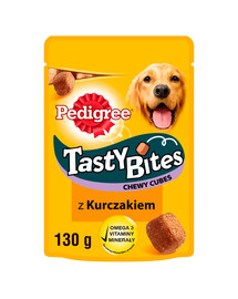PEDIGREE Tasty Bites Chewy Cubes snack con pollo per cani 130g