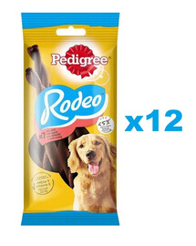 PEDIGREE Rodeo 12x122g Snack con manzo per cani