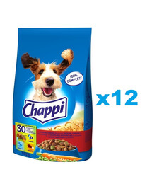 CHAPPI 12x500g Alimento secco per cani con manzo, pollame e verdure