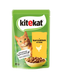 KITEKAT Pollo in salsa 85g per gatti adulti