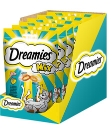 DREAMIES MIX Snack con formaggio al sapore di salmone per gatti 6x60g