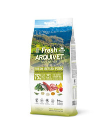 ARQUIVET Fresh Cibo semi-umido per cani carne di maiale iberica e pesce oceanico 10 kg