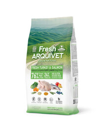 ARQUIVET Fresh Puppy Junior Półwilgotna karma dla szczeniąt Indyk i łosoś 10 kg