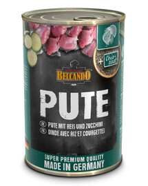 Super Premium Indyk, ryż, cukinia 400 g mokra karma dla psa