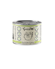 GUSSTO Cat Fresh Chicken Prawns cibo umido per gatti pollo con gamberi 200 g
