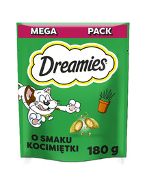 DREAMIES Mega Pack 180g Snack per gatti all'erba gatta