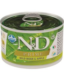 N&D Prime dog boar & apple mini 140 g