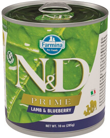 FARMINA N&D Prime Dog lamb & blueberry 285 g