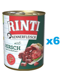 RINTI Kennerfleisch Venison jeleń 6x800 g