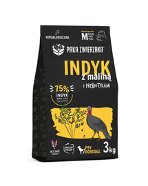 PAKA ZWIERZAKA Seventh Heaven Cibo secco Tacchino con lamponi M 3 kg