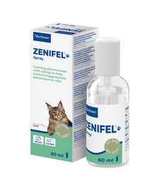 VIRBAC Zenifel spray 60 ml feromoni con aggiunta di Nepeta cataria con effetto calmante per gatti