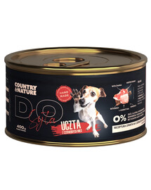 COUNTRY&NATURE carni rosse cibo umido per cani 400 g
