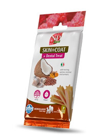 FARMINA N&D Quinoa Dental Treat Skin Coat Herring Medium/Maxi 100 g (7 pz) snack dentale per cani di taglia media e grande