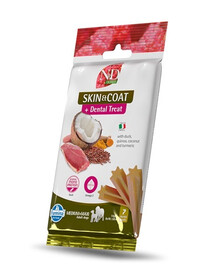 FARMINA N&D Quinoa Dental Treat Skin Coat Duck Medium/Maxi 100 g (7 pz) snack dentale per cani di taglia media e grande