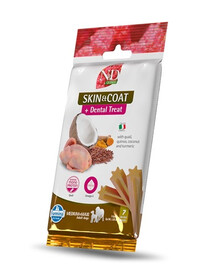 FARMINA N&D Quinoa Dental Treat Skin Coat Quail Medium/Maxi 100 g (7 pz) snack dentale per cani di taglia media e grande