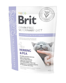 BRIT Veterinary Diets Cat GF Gastrointestinal Low Fat 400 g cibo dietetico senza cereali per disturbi gastrointestinali del gatto