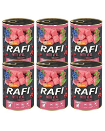 DOLINA NOTECI RAFI Junior Veal z cielęciną mokra karma dla psa 6x400 g