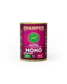 CHAMPER Gastro Manzo alimento monoproteico per cani 400 g