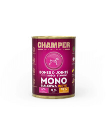CHAMPER Bones Joints Tacchino alimento monoproteico per cani 400 g