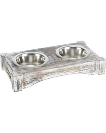 Zestaw misek stal nierdzewna/drewno 2 × 0,45 l