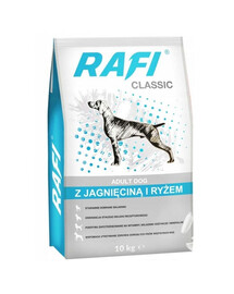 RAFI Classic con agnello e riso per cani 10 kg
