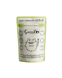 GUSSTO Cat Fresh Chicken Prawns sachet 85 g cibo umido per gatti pollo con gamberi