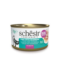 SCHESIR Tonno con orata in brodo per gatti 70 g