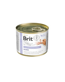 BRIT Veterinary Diet Grain Free Gastrointestinal 200 g alimento con salmone con piselli per cani con un sistema digestivo sensibile