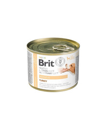 BRIT Veterinary Diet Grain Free Hepatic 200 g alimento con tacchino con piselli verdi per cani con patologie epatiche